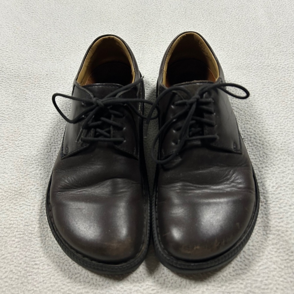 Birkenstock Footprints Oxford Shoes Mens 40 Dark Brown Leather Lace Up Derby